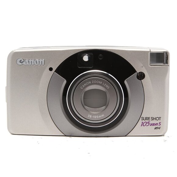 Vintage Canon Sure Shot 150 Zoom S Camera 35mm Retro Lomography Silver Flash Cas - Picture 3 of 12